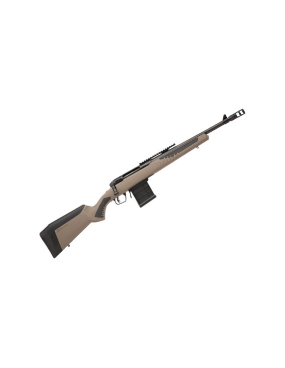 Savage 57139 110 Scout Bolt Action Rifle, 450 Bushmaster, 16.5" Bbl, 4+1 Rnd, FDE Stock, AccuFit System, Muzzle Break, 0685-1955