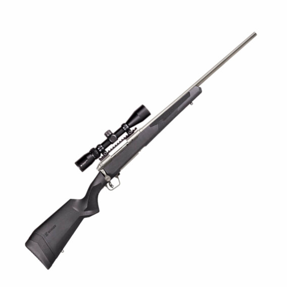 Savage 57340 110 Apex Storm XP Bolt Action Rifle 223 Rem, 20" Bbl Ss, Blk Syn Lop Stock, 4 Rnd Dm, Vortex Crossfire II 3-9X40, Accu, 0685-2021