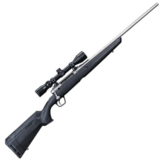 Savage 57545 AXIS XP Stainless Bolt Action Rifle, 350 Legend, 18" BBl, Blk Syn Stock, 4+1 Rnd, 3-9x40 Weaver Scope, 0685-2263