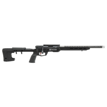Savage 70256 B22 Precision Lite Bolt Action Rifle, 22 LR, 18" Bbl, Carbon Fiber Wrap Stainless Steel, Adj. Stock, 10+1 Rnd, 0685-2492
