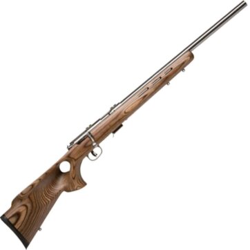Savage 94725 93 BTVS Bolt Action Rifle 22 WMR, RH, 21 in, Stainless Steel, Wood Stk, 5+1 Rnd, Accu-Trigger, 0685-0685