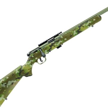 Savage 28726 Mark II FV-SR Bolt Action Rifle, 22 LR, 16.5" Fluted Bbl, Threaded, Bazooka Green Syn Stk, 5+1 Rnd, 0685-2410