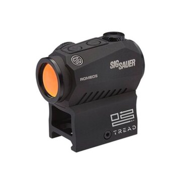Sig Sauer SOR52010 Romeo5 Compact Red Dot Sight, 1X20mm, 2 Moa Red Dot, 0.5 Moa Adj, M1913, Black, Tread Logo, 5270-1400