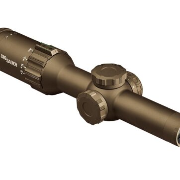 Sig Sauer SOT61231 Tango6T Riflescope, 1-6X24mm, 30mm, Ffp, 556-762 Horseshoe Illum Reticle, 0.2 Mrad, Capped Turret, Fde, 5270-1356