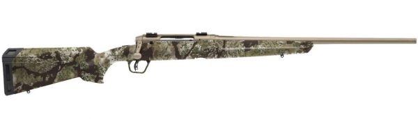 Savage 57998 Axis II Bolt Action Rifle, 243 Win, 22" Coyote Tan Bbl, Transitional Camo Stock, 4+1 Rnd, 0685-2552