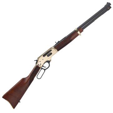 Henry H024-3855 Lever Action Rifle 38-55 Win Side Gate Action 20" BBL 5rd Brass Reciever, 1524-0184