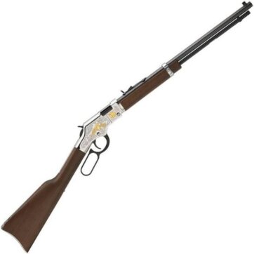 Henry H004SAT Golden Boy Lever Rifle 22 LR 20" 2nd Amendment Tribute 16rd, 1524-0164