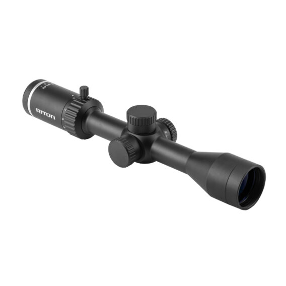 Riton 1P39AS2 1 Primal 3-9x40 Long Body Riflescope Black, Waterproof, Fogproof, Shockproof, Reticle: RHR, 5639-0056