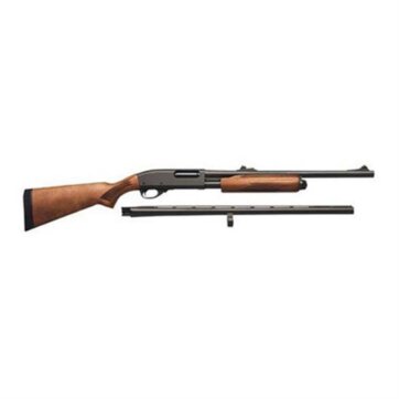 Remington 25597 870 Express Combo Pump Shotgun 20 GA, RH, 26/20 in, Black, Wood, 4+1 Rnd, Rem, Vent Rib, 3 in, 0540-0052