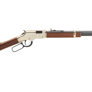 Henry H004V Golden Boy Lever Rifle 17 HMR, Ambi, 20 in, Blued, Wood Stk, 12+1 Rnd, 1524-0028