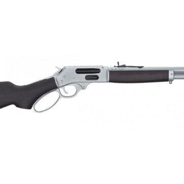 Henry H010GAW All Weather Lever Action Rifle 45-70 Govt, 18.4" Bbl, Side Gate, Chrome Plated, Stained Hardwood Stock, 4+1 Rnd, 1524-0206