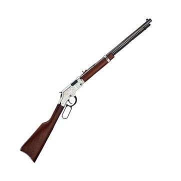 Henry H004SE Silver Eagle Lever Rifle 22 LR, Ambi, 20 in, Blued, Wood Stk, 16+1 Rnd, 1524-0104