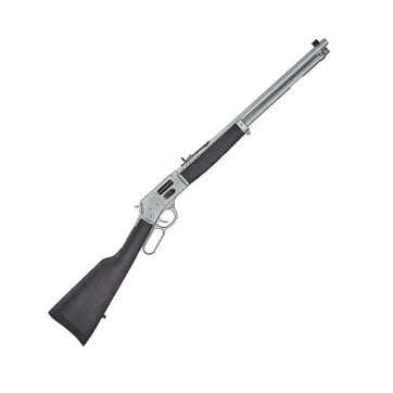 Henry H012GMAW Big Boy All Weather Lever Action Rifle,357 Mag, 20" Bbl, Side Gate, Chrome Plated, Stained Hardwood Stock, 10+1 Rnd, 1524-0220