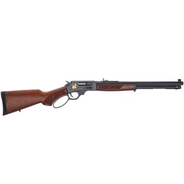 Henry H010GWL Lever Action Rifle, 45-70 Govt, 18.4" Bbl, Wildlife Edition, Side Gate, Blued, Walnut Stock, Large Loop, 4+1 Rnd, 1524-0208