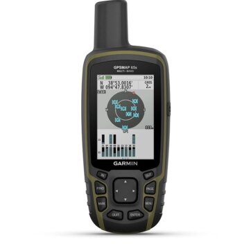 Garmin 010-02451-10 GPSMAP 65s, Multi-Band/Multi-GNSS Handheld w/Sensors, 1381-0615
