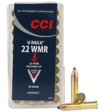 CCI c.22 MAG VMAX 30GR Poly-Tip V-MaX 2200FPS, N-0073