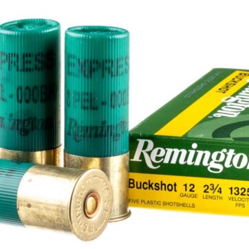 RemingtonEXP BUCKSHOT 12GA 2 3/4” 000 8PEL 1325fps (20406), N-12B000