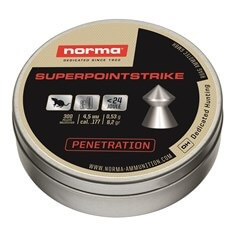 NORMA SuperPoint Strike 5.5MM 200Pk Pellets c.22 50 rd box, N-2411406