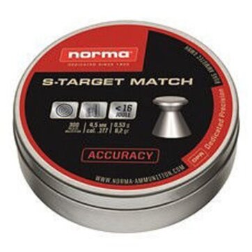 NORMA S-Target, Match 5.5MM 200Pk Pellets c.22 P 50 rd box, N-2411408