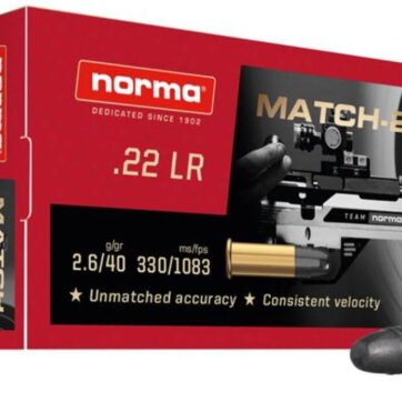 NORMA MATCH – 22 LR 40gr LRN, N-2425076