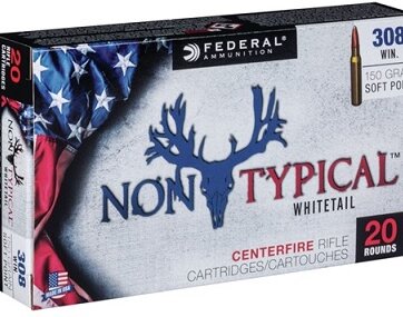 Federal 308 WIN 150 GR NON TYPICAL SOFT POINT, N-308DT150