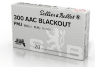 S & B c.300 AAC (Black Out) 200 Gr Subsonic, N-341302
