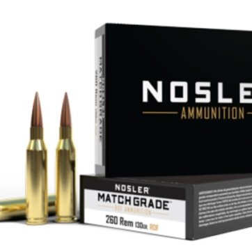 NOSLER MGA-260 Remington130G RDF HPBT (20CT), N-60138