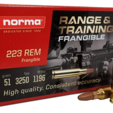 NORMA 223 Remington51GR FRANGIBLE 50 rounds, N-630840050