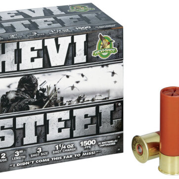 HEVI SHOT HEVISTEEL 12GA 3” 1-1/4OZ #3, N-HS60003
