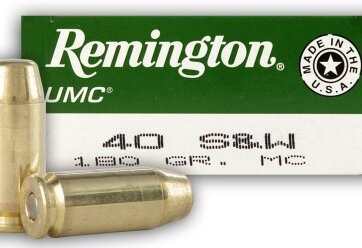 RemingtonUMC c.40 S. & W. 180GR. MC, N-L40SW3