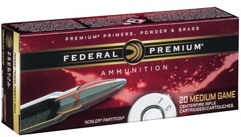 Federal PRemingtonc.223 Remington60 gr. NOSLER, N-P223Q