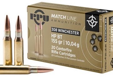 PRVI Match Rifle Ammo 308 WIN, HP BT, 155Gr, 20 Rnds, N-A625