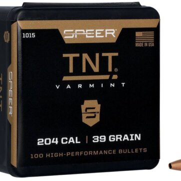 Speer 1015 Varmint Hunting TNT Bullets, 204-39-GR TNT HP, 100 Ct, 1508-0147