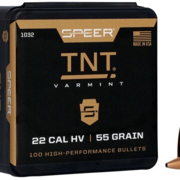 Speer 1032 Varmint Hunting TNT Bullets, 224-55-GR TNT HP, 100 Ct, 1508-2206
