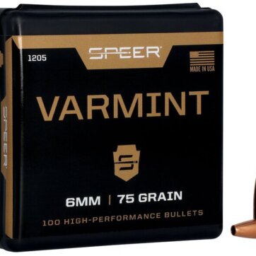 Speer 1205 Varmint Hunting Jacketed HP Bullets, 243-75-Gr, 100 Ct, 1508-1126