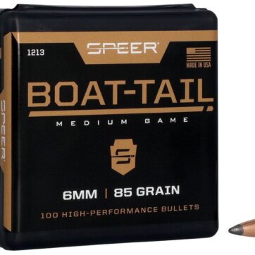 Speer 1213 Boat Tail Rifle Bullets, 243-85-GR BT SP, 100 Ct, 1508-6767