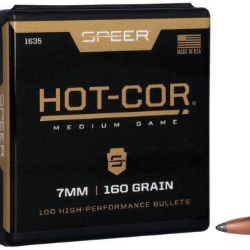 Speer 1635 Rifle Hunting Hot-Cor Bullets, 284-160-Gr SPTZ Bullet, 100 Ct, 1508-0419