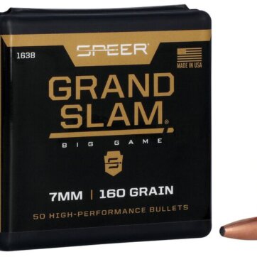 Speer 1638 Rifle Hunting Grand Slam Bullets, 284-160-GR SP, 50 Ct, 1508-1147