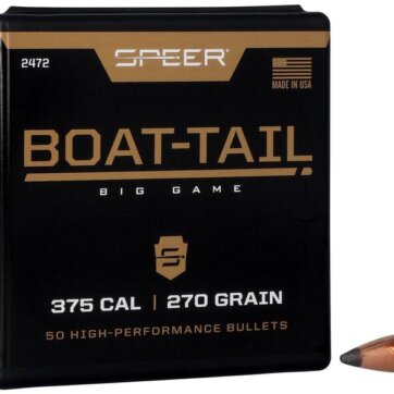 Speer 2472 Boat Tail Rifle Bullets, 375-270-GR BT SP, 50 Ct, 1508-0432