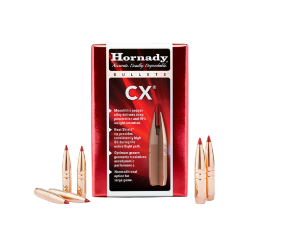 Hornady 261104 CX Bullets, 6.5MM .264 120Gr, 50Rnd, 0953-2430