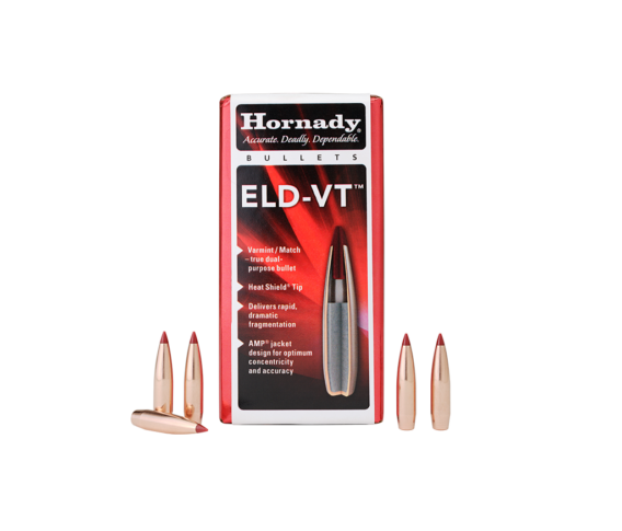 Hornady 22762 Rifle Bullets 22 Cal .224 62 Gr Eld-Vt, 0953-2725
