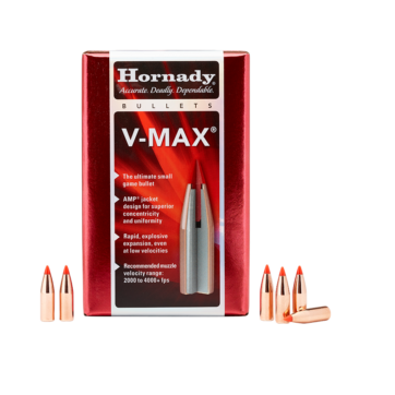 Hornady 22265 V-MAX Varmint Bullets 22 Cal .224 53Gr, 0953-1091