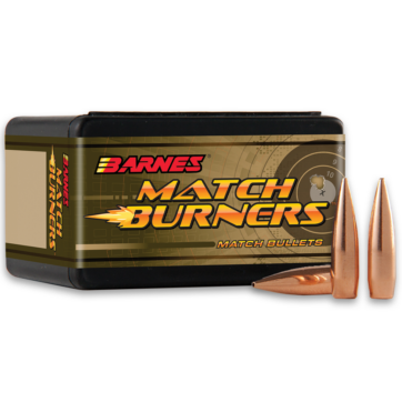 Barnes 30205 Match Burner Reloading Bullets 6MM 68Gr. MBFB ,Box of 100, 1211-0472