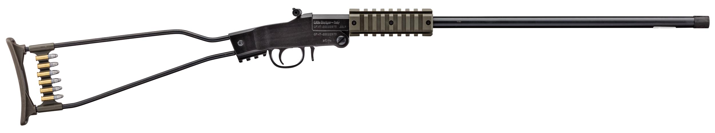 Chiappa LITTLE BADGER 22 LR OD GREEN 1/2X28 THREADED BARREL, N-500.249