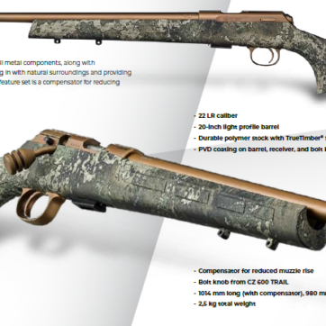 CZ 457 HUNTER VEIL 22 LR 20″ TRUETIMBER STRATA CAMO, N-CZ457HUNTERSTRATA