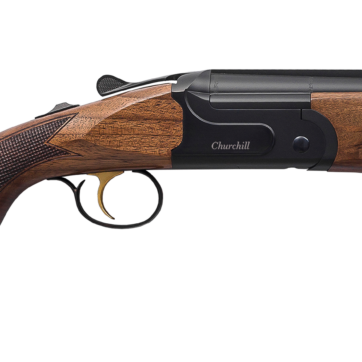 CHURCHILL 206, O/U 12GA (12.5” BRL). BLK. WALNUT STOCK, N-K20655