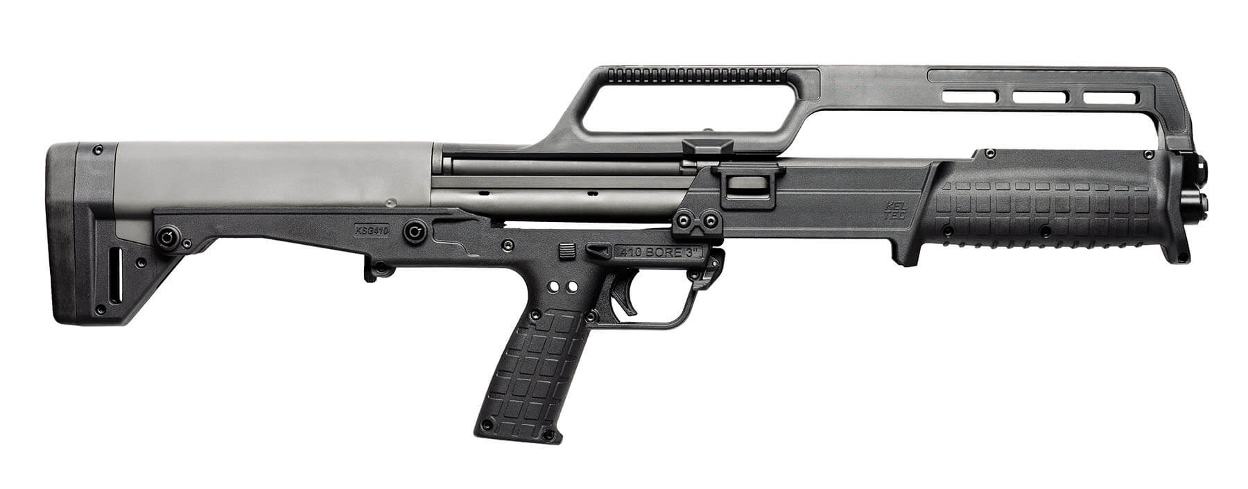 KELTEC KSG 410GA. PUMP ACTION SHOTGUN NON RESTR. 18.5” brl, N-KELGKSG410BLK