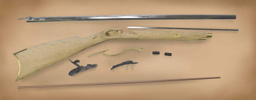TRADITIONS CROCKETT RIFLE KIT / SELECT RAW HARDWOOD/.32 / 32, N-KR52628100