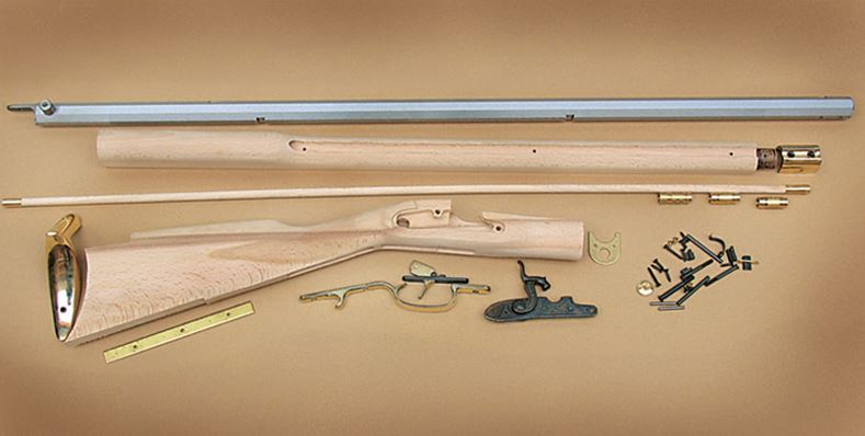 TRADITIONS KENTUCKY RIFLE KIT / SELECT RAW HARDWOOD/.50 / 33, N-KRC52206