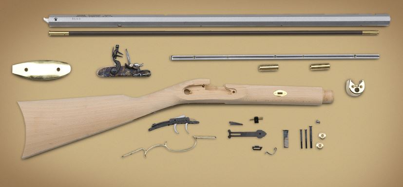 TRADITIONS FRONTIER RIFLE KIT / SELECT RAW HARDWOOD/.50 / 28, N-KRC52608